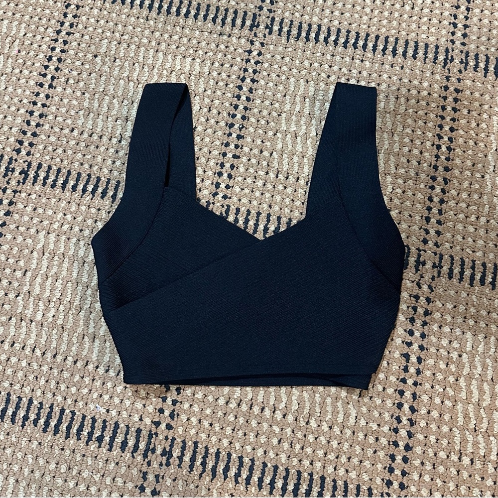 Babaton, Aritzia, 2xs, black, Sleeveless Crop Top